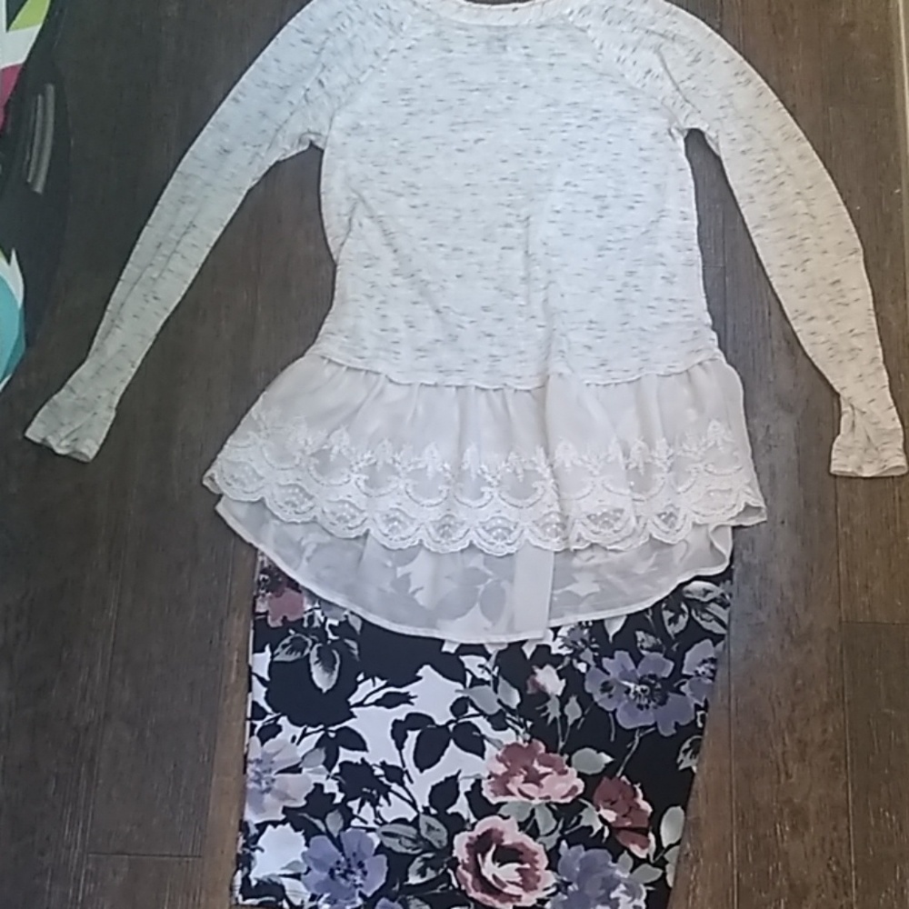 Shirt and skirt